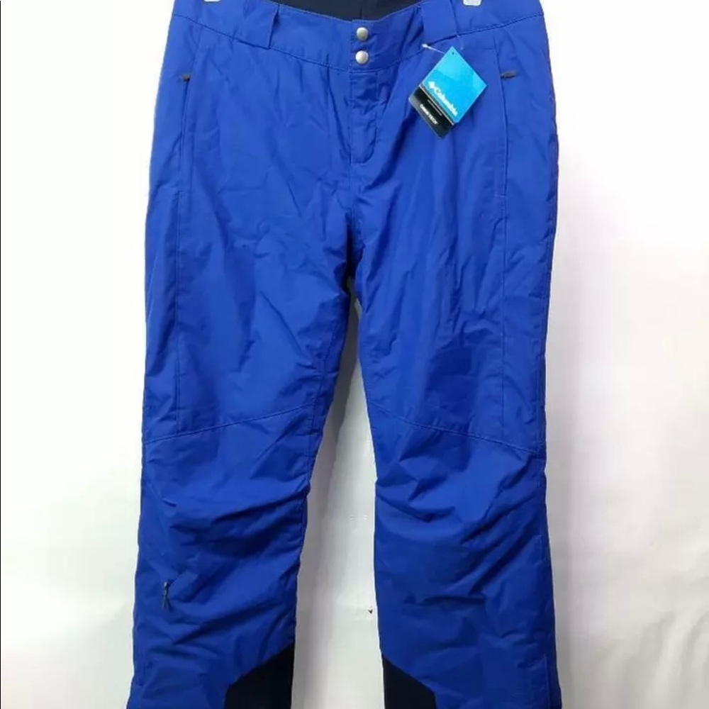 COLUMBIA SKI SNOWBOARD BUGABOO OH OMNI HEAT-TECH PANTS Women SMALL Blue NWT